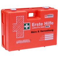 LEINA-WERKE Erste-Hilfe-Koffer Pro Safe plus Büro & Verwaltung DIN 13169 + Erweiterung orange von LEINA-WERKE