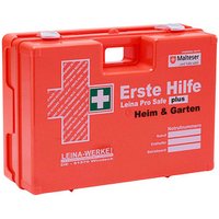 LEINA-WERKE Erste-Hilfe-Koffer Pro Safe plus Heim & Garten DIN 13169 + Erweiterung orange von LEINA-WERKE