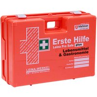 LEINA-WERKE Erste-Hilfe-Koffer Pro Safe plus Lebensmittel & Gastronomie DIN 13169 + Erweiterung orange von LEINA-WERKE