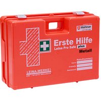 LEINA-WERKE Erste-Hilfe-Koffer Pro Safe plus Metall DIN 13169 + Erweiterung orange von LEINA-WERKE