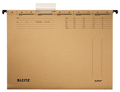 LEITZ Hängemappe ALPHA/1915-00-00, naturbraun, A4, Inh. 25 von LEITZ