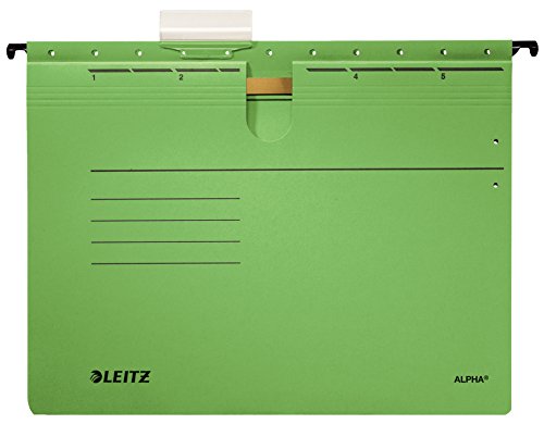 Leitz ALPHA Hängehefter/1984-30-55 A4 grün 250g/qm Inh.5 von LEITZ