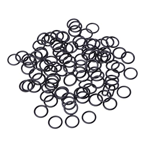 LEJIAJU BH-O-Ringe, Gurtband, Schnalle, Metall, runde Ringe, Befestigung für handgefertigte, gewebte Dekorationswerkzeuge, 100 Stück von LEJIAJU