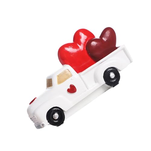 LEJIAJU Valentinstag Tischdekoration Dekoration Harz Liebe Herz LKW Ornament Für Schlafzimmer Wohnzimmer Hochzeitsdekoration von LEJIAJU