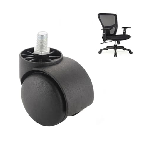 5 Stück Bürostuhl-Rad Universal Mute Caster 2" 50 kg Ersatz-Schwenkrollen 360 Grad bewegliche Räder Möbelbeschläge von LEJSXIWX