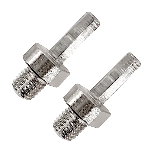 Adapter für Diamant Bohrkrone Fliesen - 2PCS M14 Außengewinde auf Sechskantschaft, Diamant-Bohrer-Adapter für M14-Anschluss HEX,Diamant-Lochsägenadapter für Hand- und Tischbohrmaschinen von LEKOMESH