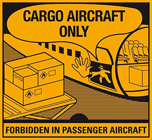 LEMAX® Verpackungsetikett Cargo Aircraft only, Haftpapier, permanent, 125x115mm von LEMAX