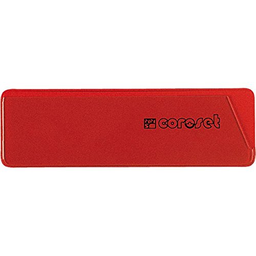 coroset® magnetische Etikettenhalter, rot, 97x30mm, 100/VE von LEMAX