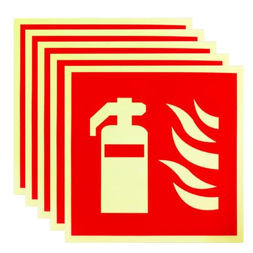 5 Stück Schild FeuerlöScher -15 X 15 cm,Aufkleber FeuerlöScher,IMO Selbstklebender Schifflicher PVC-Photolumineszenz-Aufkleber für Feuersicherheit,Haus Büro Baustelle und Auto 5 Stück Schild FeuerlöScher -15 X 15 cm,Aufkleber FeuerlöScher,IMO Selbstklebender Schifflicher PVC-Photolumineszenz-Aufkleber für Feuersicherheit,Haus Büro Baustelle und Auto von LEMLIN