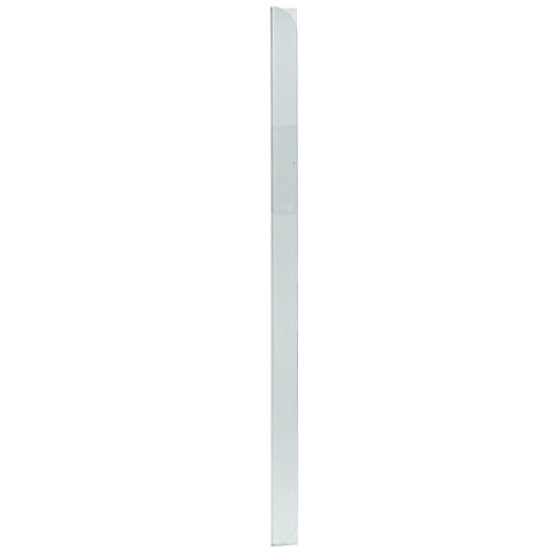 LEO’s - 100 x Klemmschienen Transparent DIN A5 (210 mm) FH 3-4 mm für ca. 30 Blatt - Klemmschiene zum Binden von ungelochten Papier Unterlagen und Blattsammlungen - Klemmleiste aus Hart-PVC von LEO's