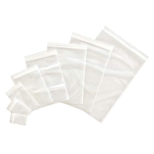 LEO's – 300 x Druckverschlussbeutel 150x220mm 50my – Druckverschluß Beutel transparent aus Polyethylen – Zipp Tütchen Folienbeutel wiederverschließbar – Zipper Plastikbeutel klein in Premiumqualität von LEO's