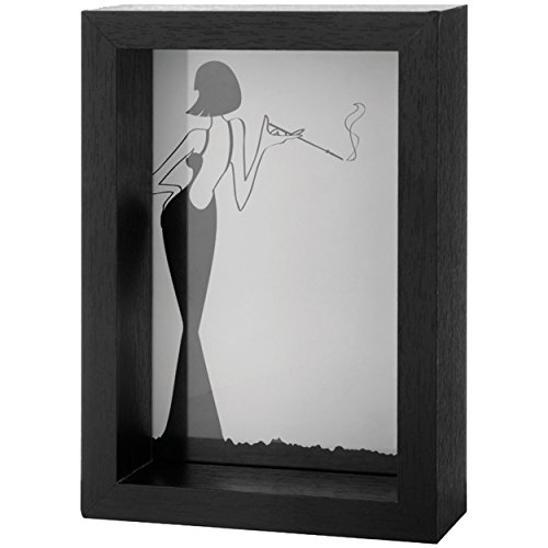 Leonardo 066131 Bilderrahmen/Fotorahmen - Bosco - Holz - schwarz - 10 x 15 cm von LEONARDO HOME