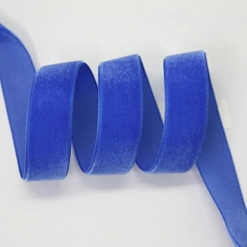 1-1/2 Zoll 38 mm 50 mm einfarbiges Samtband für Hochzeitsbekleidungszubehör 20 Yards/Los-Elektrisches Blau 352-50 mm von LEPIZ