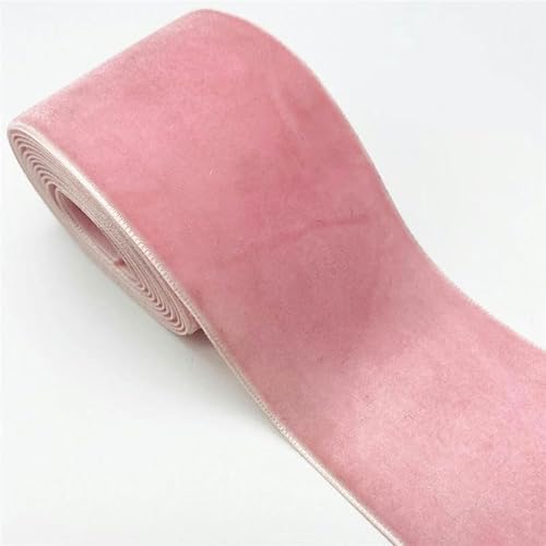 2 Yards/Lot 50 mm Samtband, handgefertigt, für Hochzeitsfeier, Dekoration, Band zum Verpacken, DIY-Haarschleife, Nähstoff, Rosa von LEPIZ