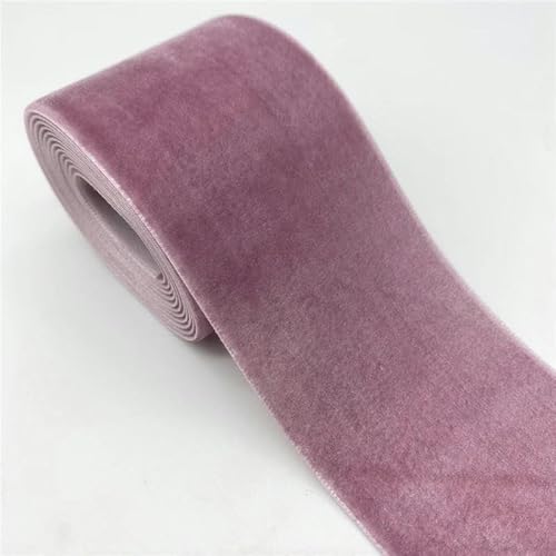 2 Yards/Lot 50 mm Samtband, handgefertigt, für Hochzeitsfeier, Dekorationsband zum Verpacken, DIY-Haarschleife, Nähstoff, Lila von LEPIZ