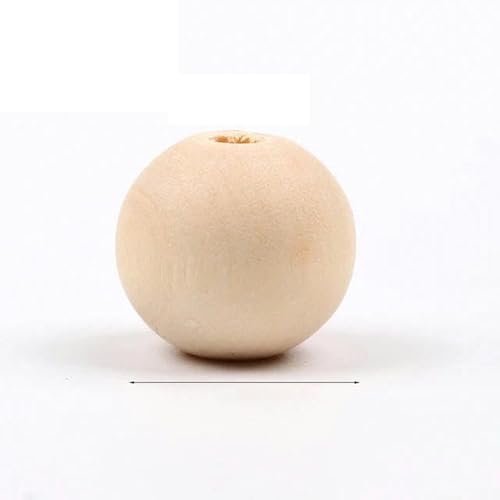 4–50 mm natürliche Holzperlen, rund, Abstandshalter, Holzperlen, Bleikugeln, Charms zur Schmuckherstellung, DIY, handgefertigtes Zubehör, 1–1000 Stück, 14,0 mm, 30 Stück von LEPIZ