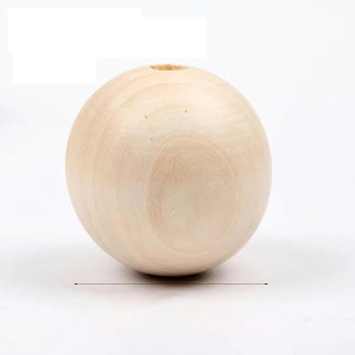 4–50 mm natürliche Holzperlen, rund, Abstandshalter, Holzperlen, Bleikugeln, Charms zur Schmuckherstellung, DIY, handgefertigtes Zubehör, 1–1000 Stück, 40 mm, 2 Stück von LEPIZ