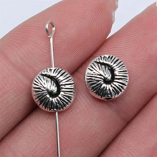 Charms in großen Mengen für Schmuckherstellungsset, Anhänger, DIY-Schmuckzubehör, Schildkröte, Perlen mit kleinem Loch, 10 Stück, 10 x 10 mm von LEPIZ