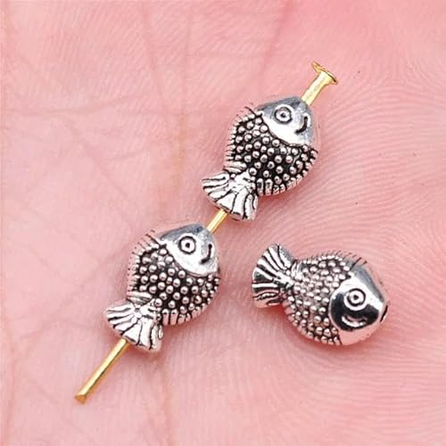 Charms in großen Mengen für Schmuckherstellungsset, Anhänger, DIY-Schmuckzubehör, Schildkröte, Perlen mit kleinem Loch, 20 Stück, 12 x 7 mm von LEPIZ