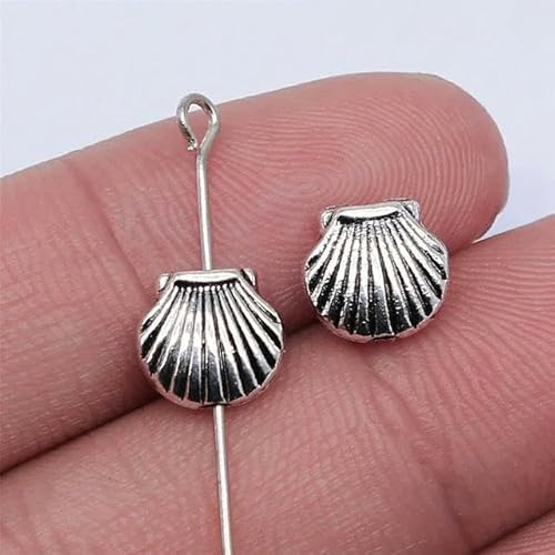 Charms in großen Mengen für Schmuckherstellungsset, Anhänger, DIY-Schmuckzubehör, Schildkröte, Perlen mit kleinem Loch, 20 Stück, 9 x 8 mm von LEPIZ