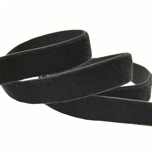 Elastisches Samtband, 10mm, zum Selbermachen, Haarbänder, handgefertigte Dekoration, Nähzubehör – Schwarz, 10mm von LEPIZ