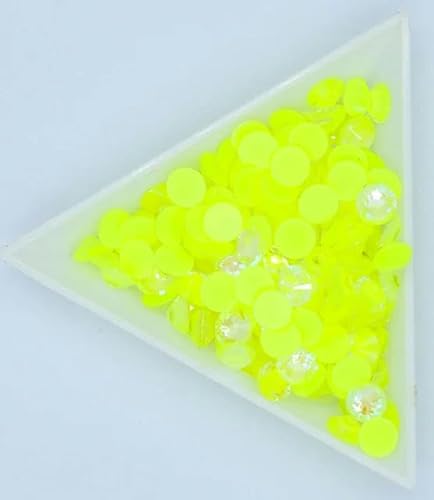 Fluoreszierende Glas-Nagelkunst, nicht Hotfix-Strasssteine SS4-30, Strass-Nagelkunst-Dekorationen, Strasssteine, leuchtender Kristall AB-Citrin AB-ss6-ss30, 1580 Stück von LEPIZ