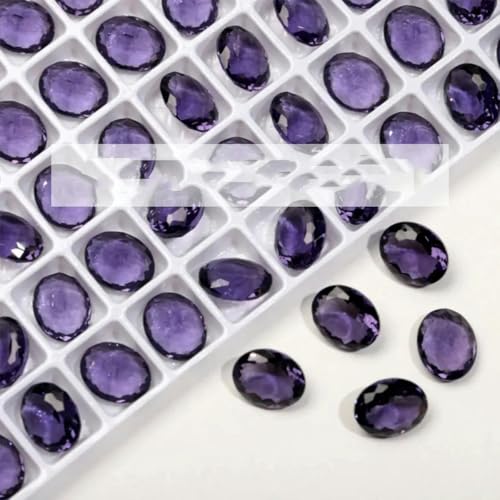 Klare, ovale Taubenei-Strasssteine K9, glänzende Kristall-Strasssteine, Nagelzubehör, DIY-Dekorationen, Schmuckherstellung, Violett, 8 x 10 mm, 20 Stück von LEPIZ