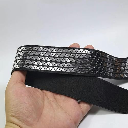 Pailletten Gummibänder für Kleidung 15-50MM Elastisches Band DIY Nähzubehör Gummiband Gummibänder für Passform-3,8cm von LEPIZ