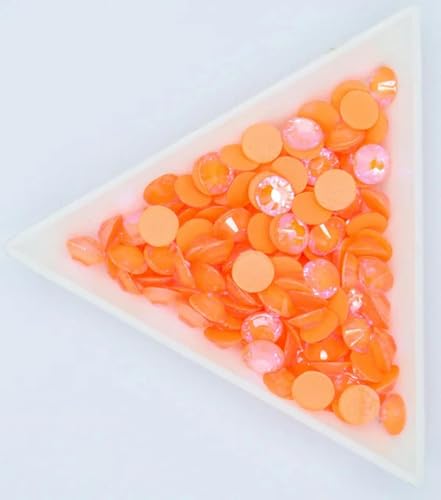 SS4-30 Strass-Orange AB-ss10 – 1440 Stück fluoreszierende Strasssteine, leuchtende Kristalle, AB, nicht Hotfix-Strasssteine für Nagelkunst von LEPIZ