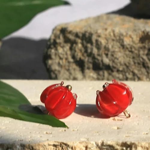 10/100 Stück 1,2 cm Maiglöckchen-Kristallknöpfe DIY-Zubehör für Hochzeitskleid, Schmuck, Verpackung, Taschen, Tücher, Schuhe, Deko-1,2 cm, Rot-10 Stück von LEQIJK