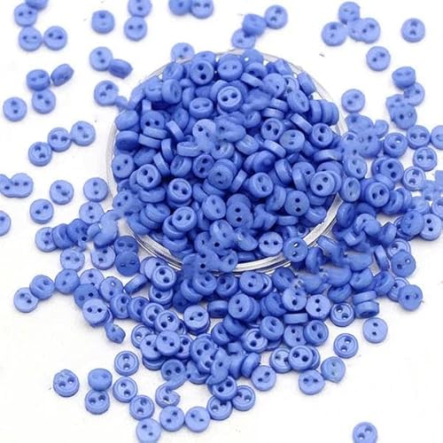 100 Stück Mini-Knöpfe, 3,0 mm, runde Knöpfe für Puppen, dekorative Kleidung, Nähen, Basteln, Handarbeiten, Scrapbooking-15 von LEQIJK