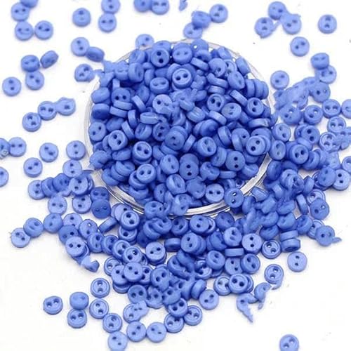 100 Stück Mini-Knöpfe, 3,0 mm, runde Knöpfe für Puppen, dekorative Kleidung, Nähen, Basteln, Handarbeiten, Scrapbooking-15 von LEQIJK