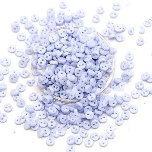 100 Stück Mini-Knöpfe, 3,0 mm, runde Knöpfe für Puppen, dekorative Kleidung, Nähen, Basteln, Handarbeiten, Scrapbooking-16 von LEQIJK