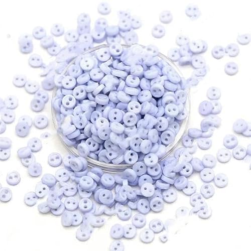 100 Stück Mini-Knöpfe, 3,0 mm, runde Knöpfe für Puppen, dekorative Kleidung, Nähen, Basteln, Handarbeiten, Scrapbooking-16 von LEQIJK