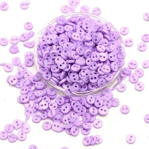 100 Stück Mini-Knöpfe, 3,0 mm, runde Knöpfe für Puppen, dekorative Kleidung, Nähen, Basteln, Handarbeiten, Scrapbooking-17 von LEQIJK