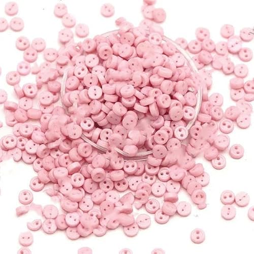 100 Stück Mini-Knöpfe, 3,0 mm, runde Knöpfe für Puppen, dekorative Kleidung, Nähen, Basteln, Handarbeiten, Scrapbooking-2 von LEQIJK