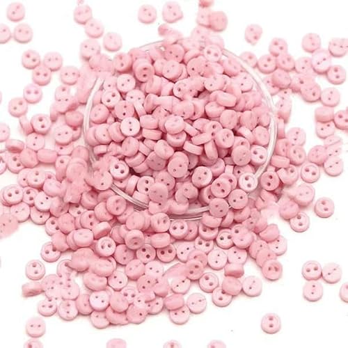 100 Stück Mini-Knöpfe, 3,0 mm, runde Knöpfe für Puppen, dekorative Kleidung, Nähen, Basteln, Handarbeiten, Scrapbooking-2 von LEQIJK