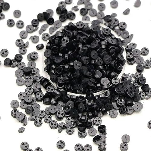 100 Stück Mini-Knöpfe, 3,0 mm, runde Knöpfe für Puppen, dekorative Kleidung, Nähen, Basteln, Handarbeiten, Scrapbooking-20 von LEQIJK