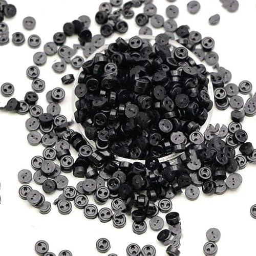 100 Stück Mini-Knöpfe, 3,0 mm, runde Knöpfe für Puppen, dekorative Kleidung, Nähen, Basteln, Handarbeiten, Scrapbooking-20 von LEQIJK