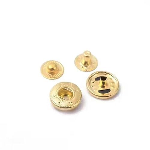 20/50/100 Sets 655/633/831 Metall-Druckknöpfe Druckknöpfe Nähknopf für DIY-Kleidung Kleidersäcke Lederhandwerk-Gold-100Sets 10 mm (655) von LEQIJK