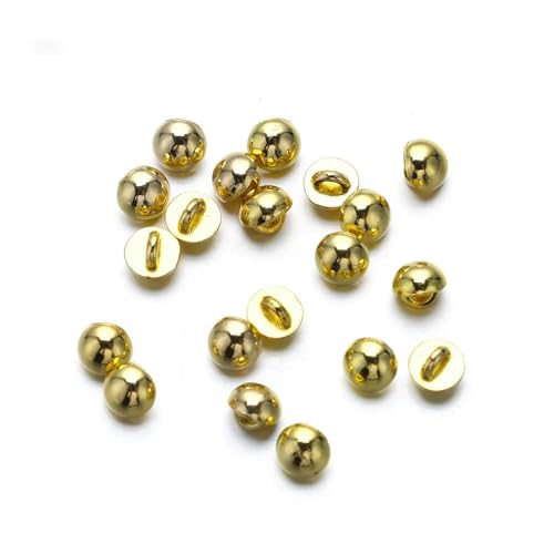 20 Stück 4,0 mm DIY Mini 1/6 Puppenkleidung Puppenpilzknöpfe Ultrakleine Schnalle Gürtelschnallen-Gold von LEQIJK