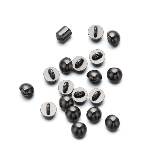 20 Stück 4,0 mm DIY Mini 1/6 Puppenkleidung Puppenpilzknöpfe Ultrakleine Schnalle Gürtelschnallen-Schwarz von LEQIJK