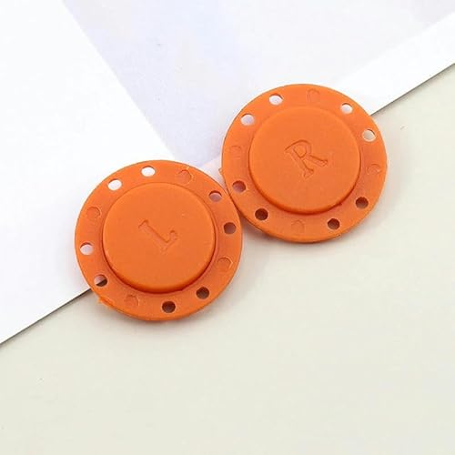 Paar unsichtbare Magnetknöpfe Nähzubehör Jacke Strickjacke verdeckte Schnalle Handarbeit Kleidung Dekoration Knöpfe-orange-5 Paar 22 mm von LEQIJK