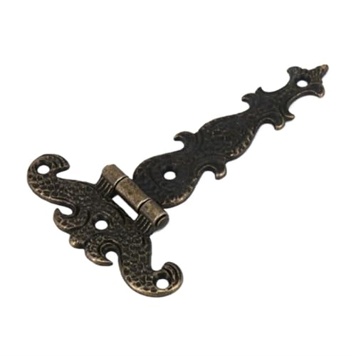 LEQUXXNR 2 Stücke 113 * 69mm Antike Bronze/Schwarz Scharnier for Fenster Schrank Schrank Türen Holzkisten Schmuck Fall Brust(Bronze-2pcs) von LEQUXXNR