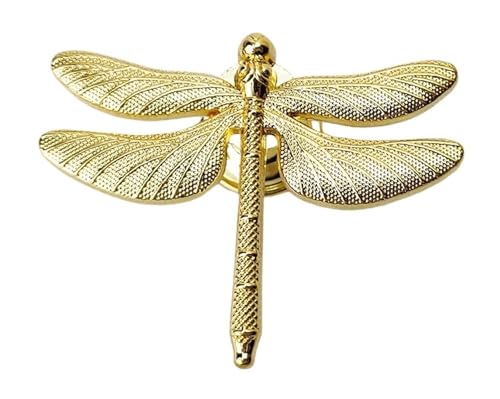 LEQUXXNR Kaninchenform Zinklegierung Möbelgriff Türknöpfe Griffe for Kinderzimmer Möbeldekor Libelle Schrankgriffe(Dragonfly GOLD-01) von LEQUXXNR