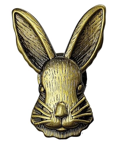 LEQUXXNR Kaninchenform Zinklegierung Möbelgriff Türknöpfe Griffe for Kinderzimmer Möbeldekor Libelle Schrankgriffe(Rabbit Bronze-1) von LEQUXXNR