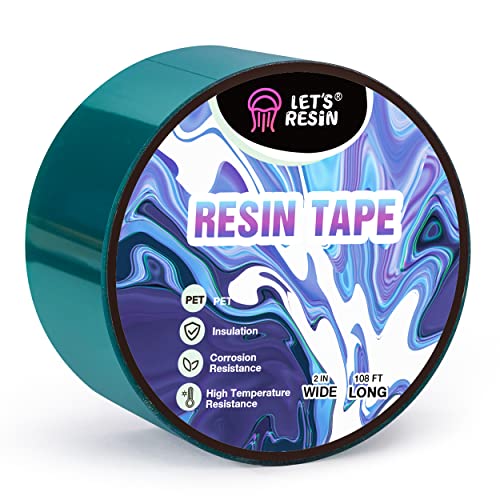 LET'S RESIN Epoxidharz Klebeband - Formentrennband - Abdichtband, Epoxidharz Klebeband mit exzellenter Trennwirkung, 32m x 50mm, Epoxidharz Zubehör für Anfänger & ProfisAntihaft von LET'S RESIN