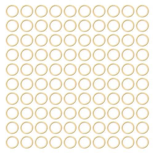 LETORIA 18 Karat vergoldete Binderinge, 3 mm, läuft nicht an, offene Binderinge für Schmuckherstellung und selbstgemachte Halsketten, Armbänder, Anhänger, Ohrringe, Charms und Schlüsselanhänger (1600 LETORIA 18 Karat vergoldete Binderinge, 3 mm, läuft nicht an, offene Binderinge für Schmuckherstellung und selbstgemachte Halsketten, Armbänder, Anhänger, Ohrringe, Charms und Schlüsselanhänger (1600 von LETORIA
