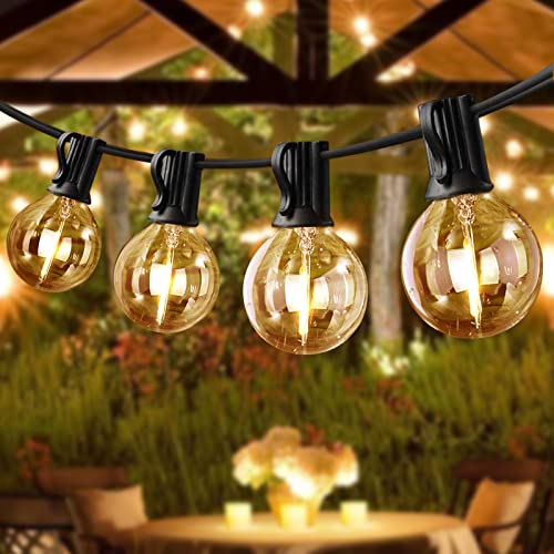 LETOUR Lichterkette Außen, LED Lichterkette Glühbirne, 6,5M Wasserdicht Deko Lichter Kette für Garten Hof Hochzeit Party Terrasse Balkon Weihnachten Halloween, Außenbeleuchtung mit 12+1 Glas Birnen von LETOUR