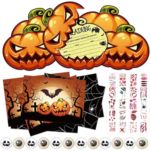 LETTERASHQP Halloween Einladungskarten Kinder Einladungskarten Halloween Kinder Halloween Party Einladung Halloween Party Einladung Halloween Kinder Halloween Karte Einladung für Grusel Party von LETTERASHQP